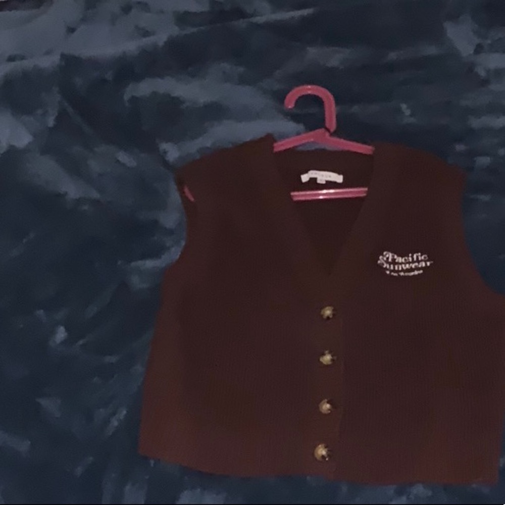 Brown unisex crop top (pacific sun wear)